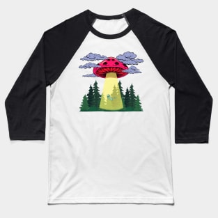 Mushroom UFO Baseball T-Shirt